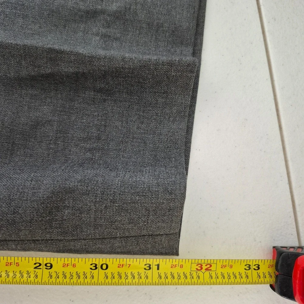 Joseph & Feiss Classic FitPants Mens 42x32 Gray Wool Blend  Dress Office NEW